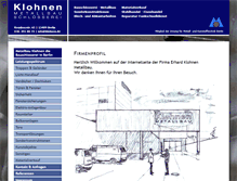 Tablet Screenshot of metallbau-klohnen.de